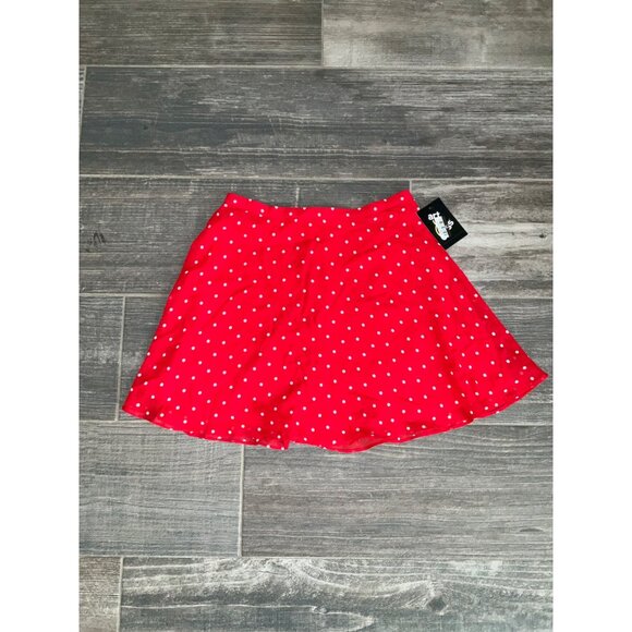 Art Class Girl's Red & White Polka Dot Chiffon lined Skirt size Large 10-12 NEW - Picture 2 of 4